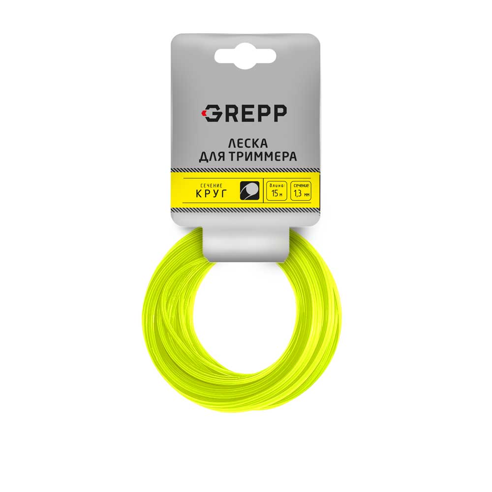 GREPP Леска для триммера &quot;КРУГ&quot; 1,6*15м 105-1010-16/300/150