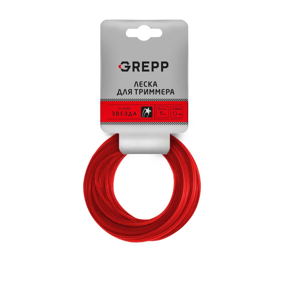 GREPP Леска для триммера &quot;ЗВЕЗДА&quot; 2,4*15м 105-1011-24/200/100
