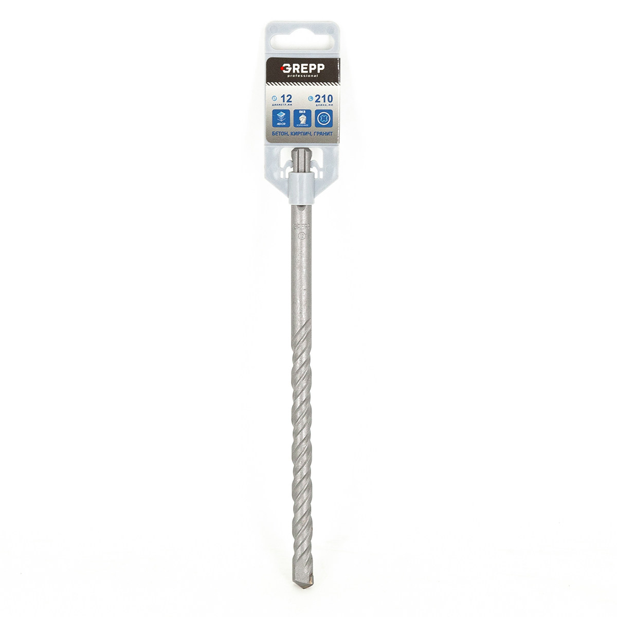 GREPP Бур по бетону SDS-plus,12*210 mm арт 103-12210
