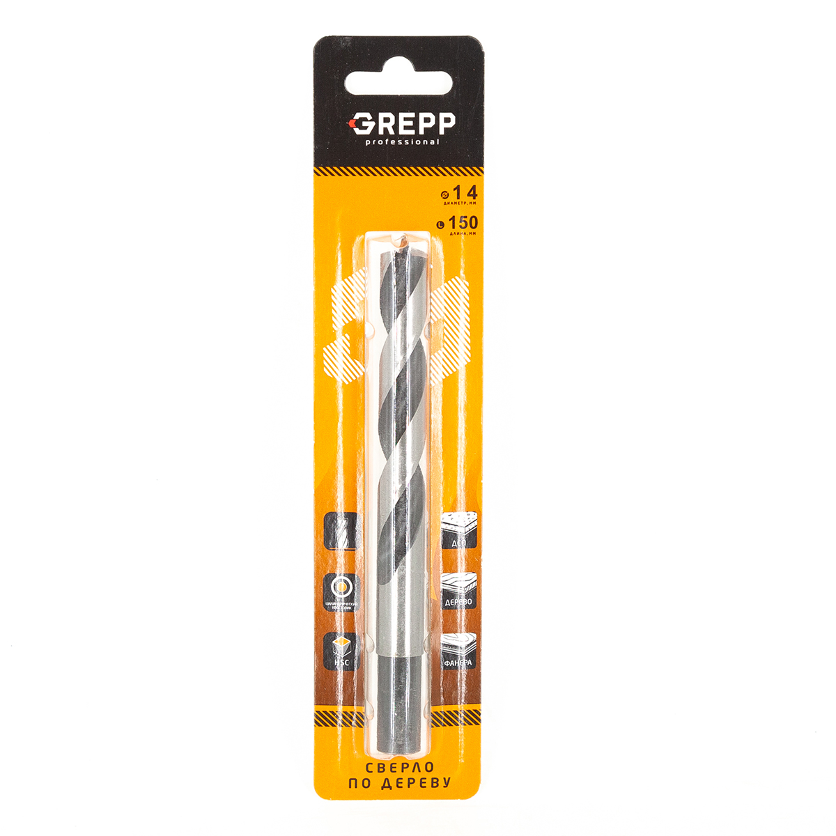 GREPP Сверла по дереву 14*150mm, арт 302-14150