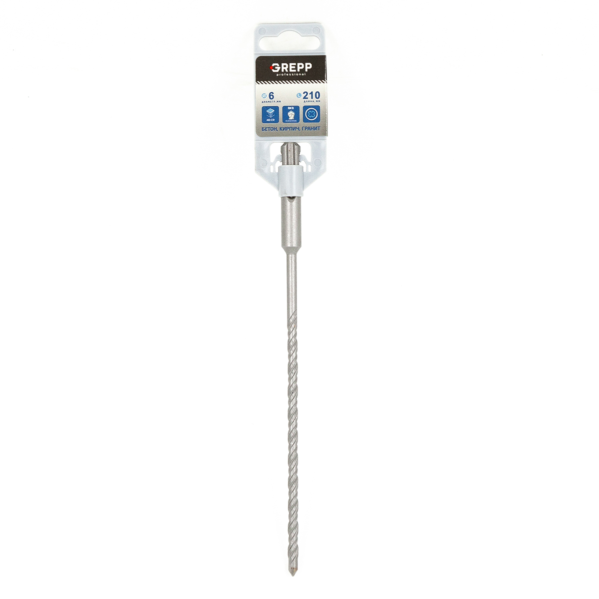 GREPP Бур по бетону SDS-plus,6*210 mm арт 103 06210