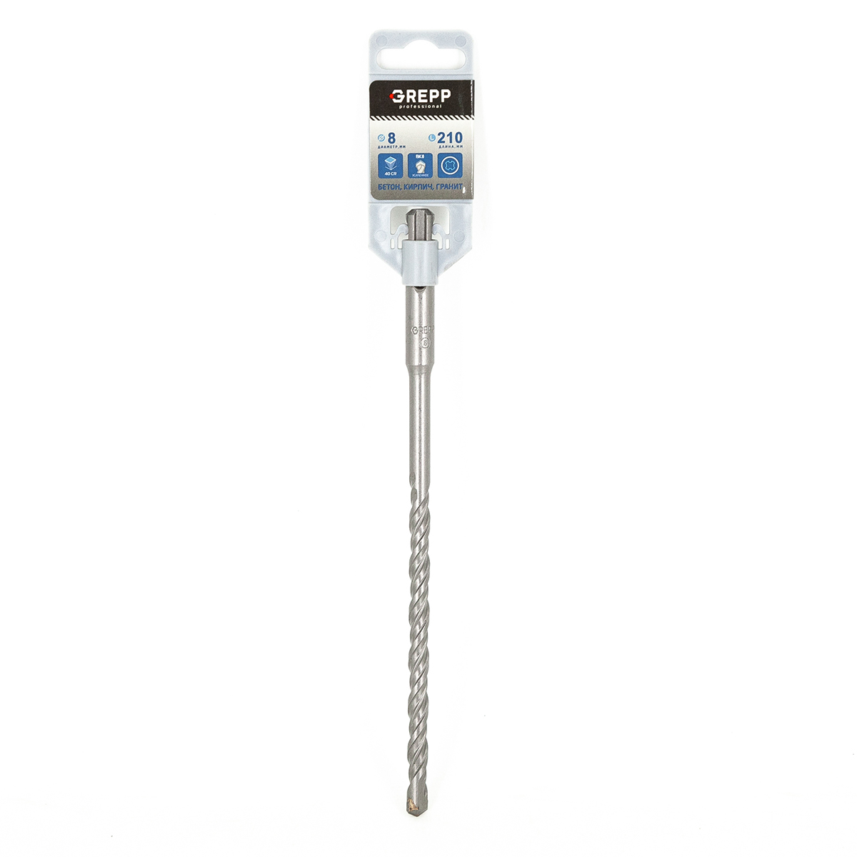 GREPP Бур по бетону SDS-plus,8*210 mm арт 103-08210
