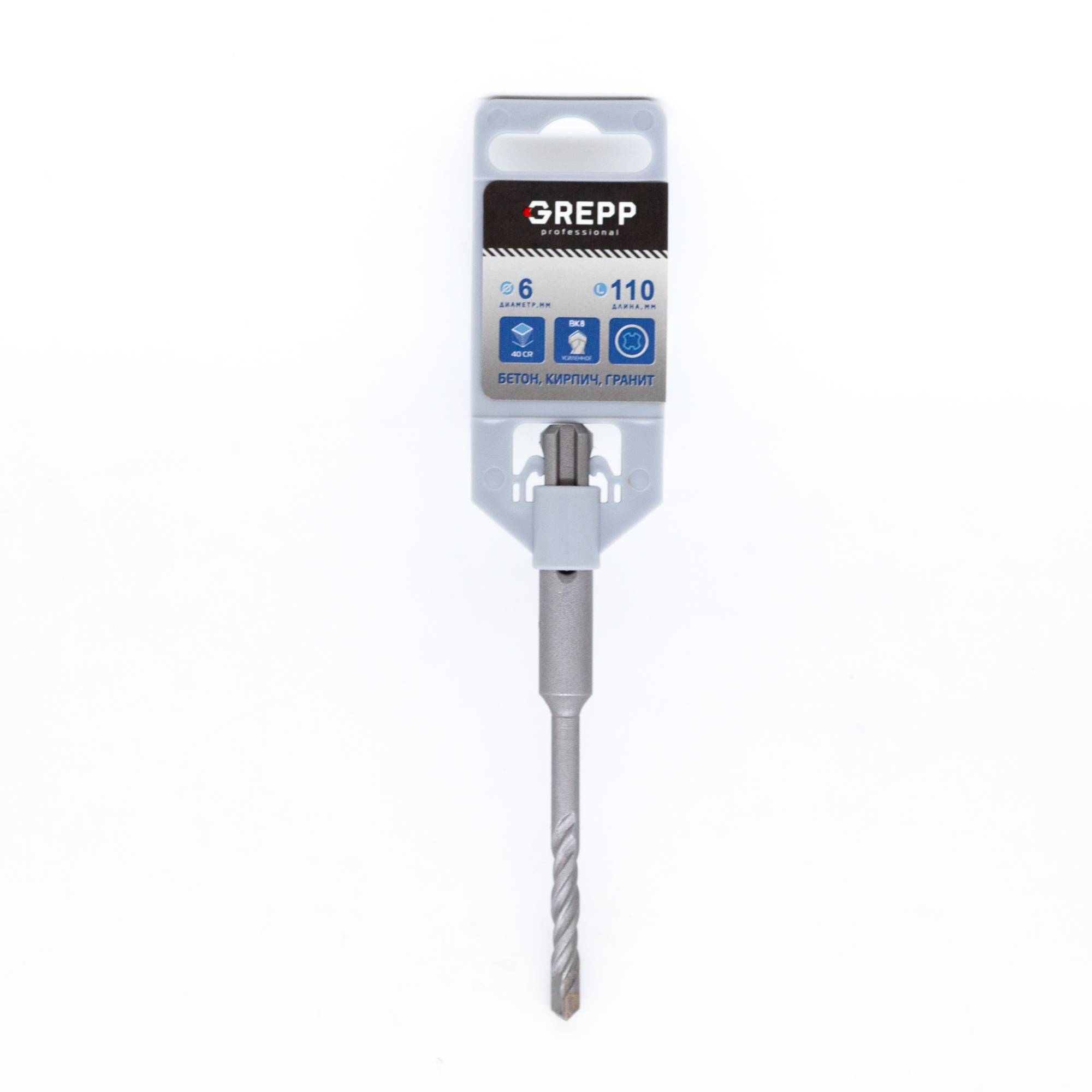GREPP Бур по бетону SDS-plus,6*110 mm арт 103-06110